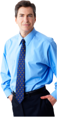 executive guy wearing blue shirt